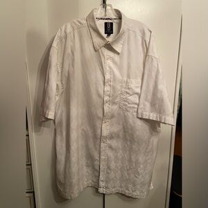 Phat Farm men’s VTG white shirt sleeve shirt 2XL, 100% cotton
